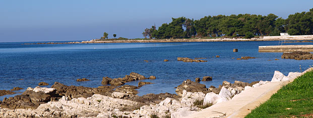 Spiaggia Aurora Umag panorama