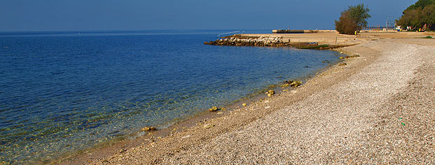 Strand Borik Porec panorama