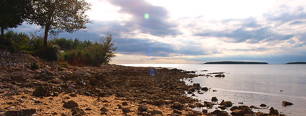 Spiaggia Cisterna e baia di Bačvice, Rovinj Rovinj panorama