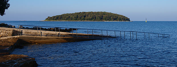 Plaža FKK Istra Vrsar panorama