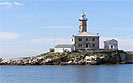 Leuchtturm auf den Klippen des hl. Johan auf hoher See, Rovinj