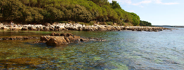 Plaža Kuvi, Rovinj Rovinj panorama