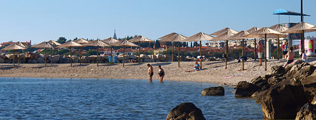 Beach Laguna Novigrad panorama