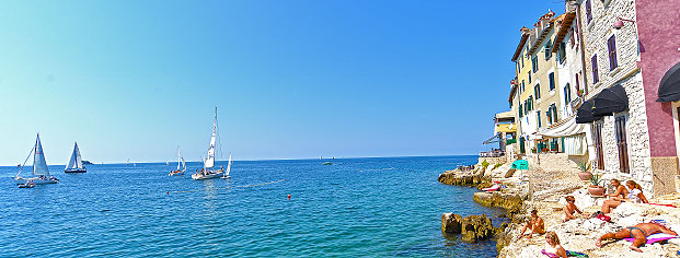 Plaža stari grad Monte, Rovinj Rovinj panorama