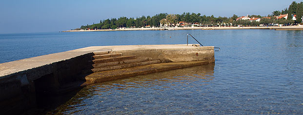 Strand Donji Spadici Porec panorama