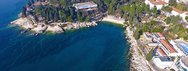 Beach St.Andrea Rabac panorama