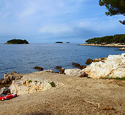 Beach Town beach Vrsar, Vrsar