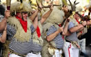 Der Festumzug der Jährlichen Karneval Glockenläuter aus der Kastav Gegend