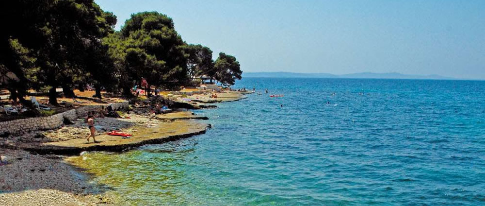 Strand Pinija  Petr  ane Zadar  Dalmatien  Kroatien  Fotos  Karten